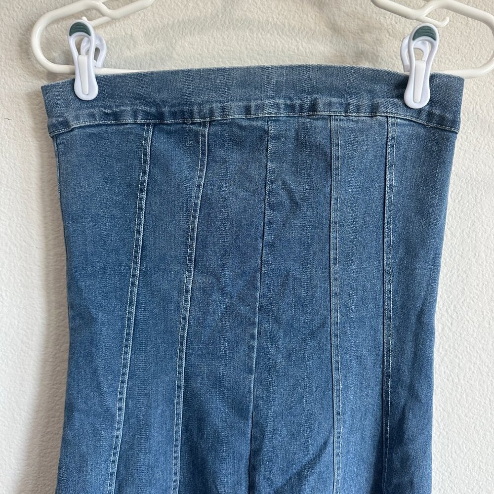 Strapless Denim Maxi Dress 🤩 stunning - Picture 4 of 6